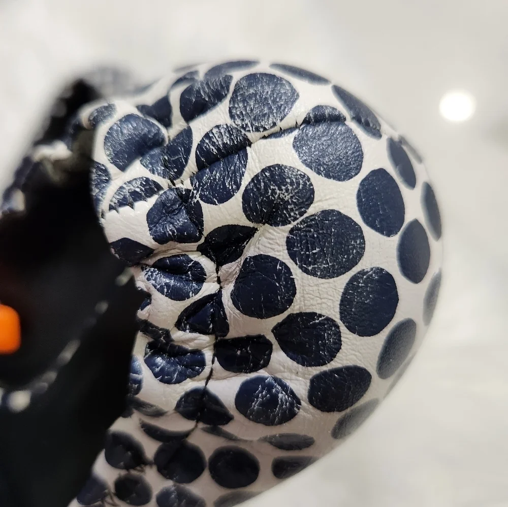 🔹️TORY BURCH🔹️ navy blue & white polka dots Ballet flats size 8 ✨️💙